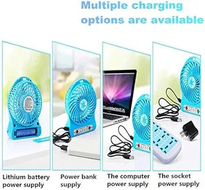 Portable 1 Pc Rechargeable Fan - Versatile Multicolor Design