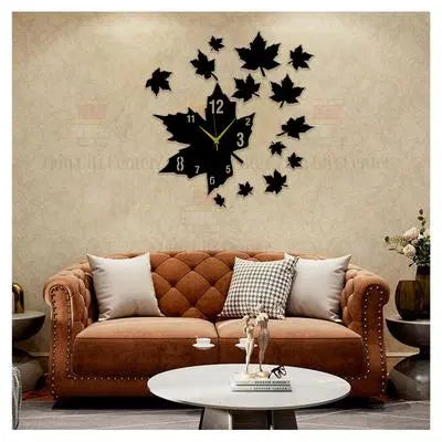 3D Leaf Wall Clock